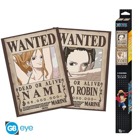 One Piece Set Posters Chibi X Nami Robin X Abysse Corp