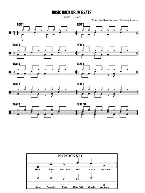 Rock Drum Beats | PDF