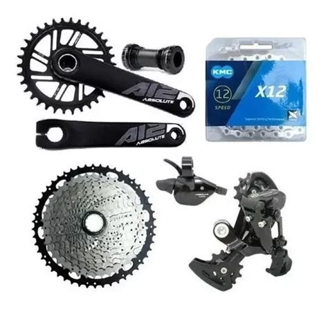 Kit Grupo Absolute V Completo Bike X V Corrente Sunrace Frete Gr Tis