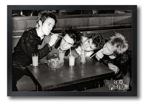 Quadro Sex Pistols Sid Vicious Punk Rock Moldura A E Parcelamento Sem Juros