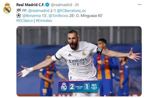 El Real Madrid Derrot Por Al Barcelona En La Jornada Y Alcanz