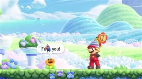 Super Mario Bros Wonder Had A Flower That Said F Nintendo Has