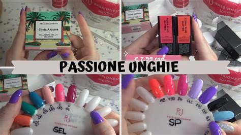 UNBOXING PASSIONE UNGHIE LUGLIO SP FLUO Glitter YouTube