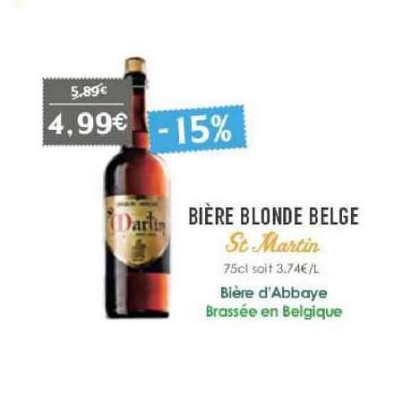 Promo Bi Re Blonde Belge Chez Naturalia Icatalogue Fr