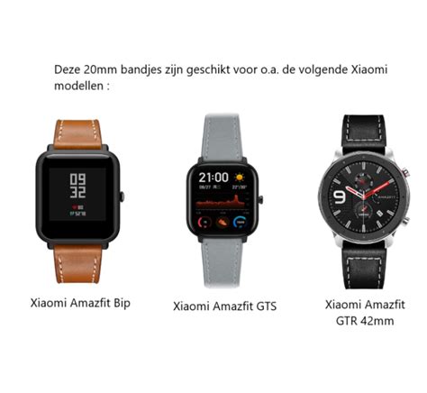 Xiaomi Amazfit GTS Stalen Band Zwart Smartwatchbanden Nl