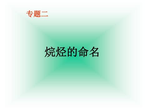 2016 烷烃的命名word文档在线阅读与下载无忧文档