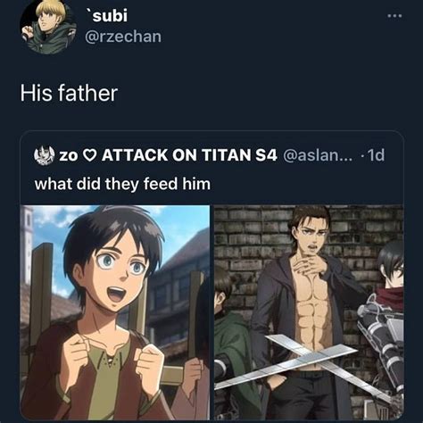 Eren Yeager On Instagram Follow Yyeagers For More Daily Aot Content