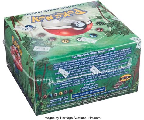 Pokémon Tcg 1st Edition Jungle Booster Box Auctioned By Heritage