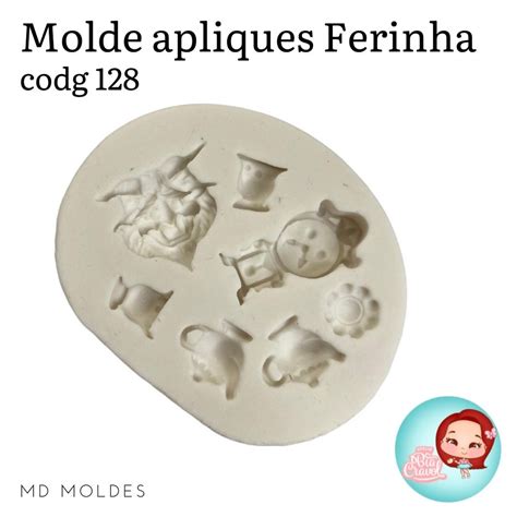 Molde De Silicone Codg Apliques Ferinha Md Moldes Shopee Brasil