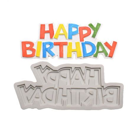 Marque Generique Carte De Joyeux Anniversaire De Moule En Silicone