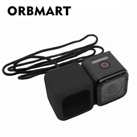 ORBMART Silikon Schutzh Lle Abdeckung Mit Lanyard Sling F R Gopro Hero