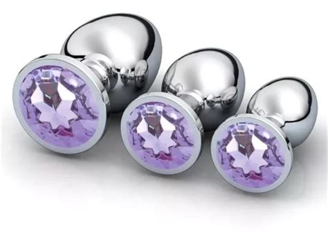 Pz Butt Plug Anal Gema Metal Joya Dilatador Juguete Sexual Meses Sin Inter S