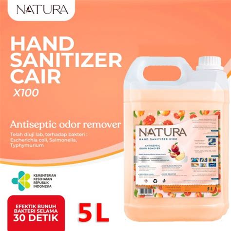 Promo Hand Sanitizer Cair X Peach Liter Antiseptik Spray Botol