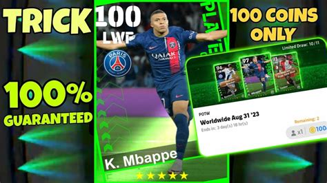 How To Get Rated K Mbappe From Potw Worldwide Pack Efootball