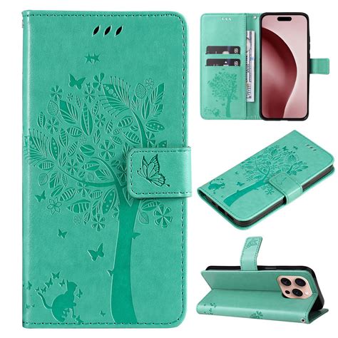 Capa Flip De Couro Luxuosa Cat Tree Para Xiaomi Redmi K70 K60 K50 K40s