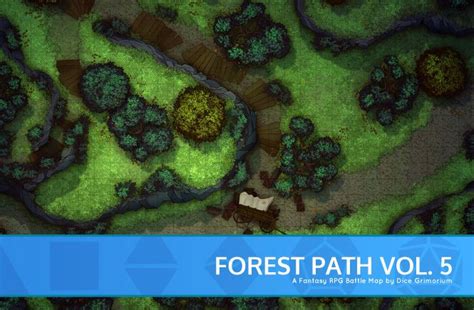 Forest Path Vol 5 D D Map For Roll20 And Tabletop Dice Grimorium