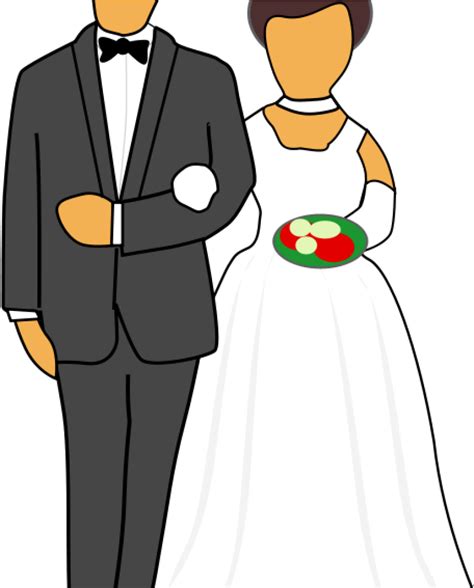 Flourish Clipart Marriage Source Wedding Couple Cartoon Png