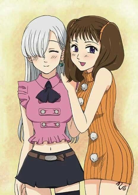 💖 Diane Y Elizabeth 💖 Anime 7 Pecados Capitales Personajes De Anime