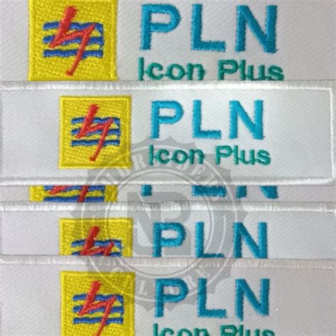 Jual Logo Patch Bordir PLN Icon Plus//Bordir Emblem Logo PLN Icon Plus ...