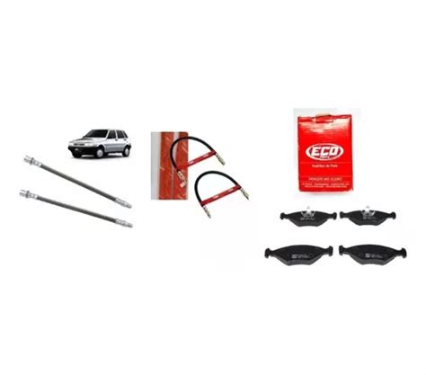 Kit Flexivel Freio Uno Premio Elba Fiorino Dianteiro Parcelamento