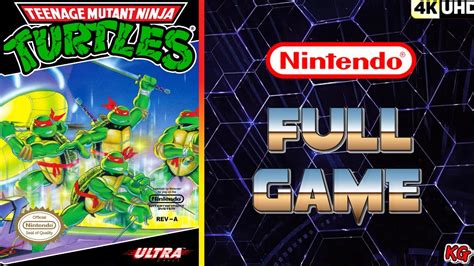 Teenage Mutant Ninja Turtles NES Gameplay Walkthrough FULL GAME 4K60