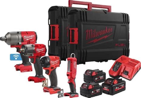 Milwaukee M18 Fuel FPP4G3 553X Akku Maschinenset Inkl Koffer 3 Akkus