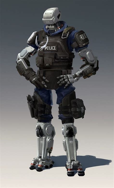 Police Officer Robots Concept Robot Concept Art Sci Fi Concept Art