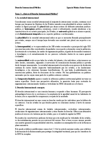 Derecho Internacional Publico Tema 1 Pdf