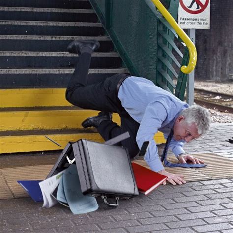 Man Falling Down Stairs Photographic Assignment