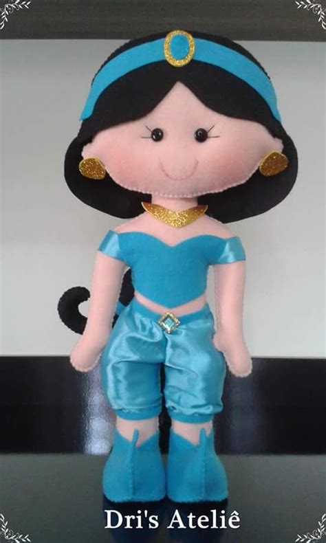 Eu Amo Artesanato Boneca Princesa Jasmine Molde Princesa Jasmine