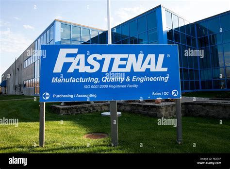 A Logo Sign Outside Of The Headquarters Of The Fastenal Company In