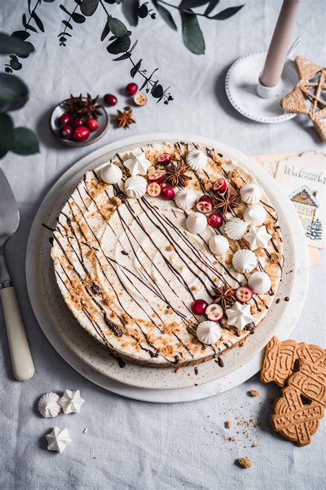 Weihnachtlicher Spekulatius Cheesecake Ohne Backen