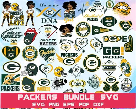 50 Green Bay Packers Svg Bundle Free Svg Files For Cricut