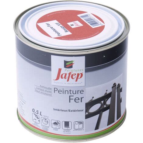 Peinture Fer Antirouille Rouge Vif Jafep L