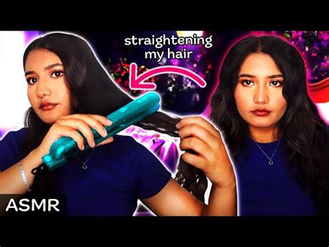 Asmr Hair Brushing Straightening Gorgeous Curly Wavy Hair Pure