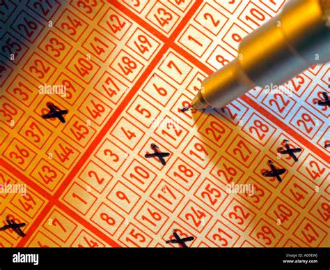 playing lottery Lotto with luck Stock Photo - Alamy