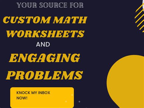 Custom Math Worksheets And Thoughtful Questions Upwork Worksheets