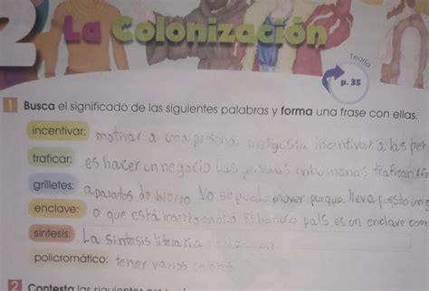 Busca El Significado De Las Siguientes Palabras En Forma Una Frase Con