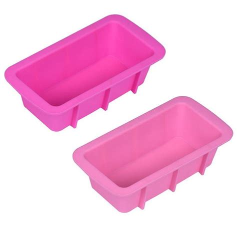 Tosangn Rectangle Silicone Non Stick Bread Loaf Cake Mold For Bakeware