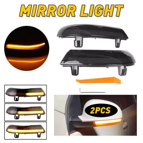 2x Yellow Led Under Side Mirror Puddle Light Lamps For Vw Gti Golf Jetta Sharan Eur 1754