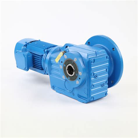 Right Angle Helical Worm Gear Motor With Hollow Shaft Output K Series