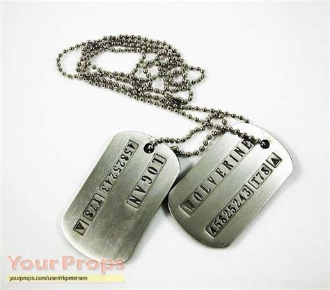 X-Men Origins: Wolverine Logan/Wolverine Dogtags replica movie prop