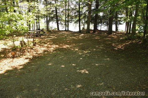 Campsite Photo Of Site 34 At Lake Eaton Campground New York Looking At Site From Road Sign