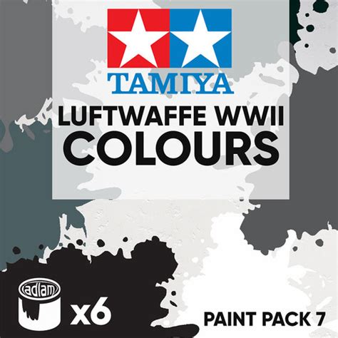 Tamiya Acrylic 10ml Paint Pack 7 6 Luftwaffe Wwii Colours Jadlam