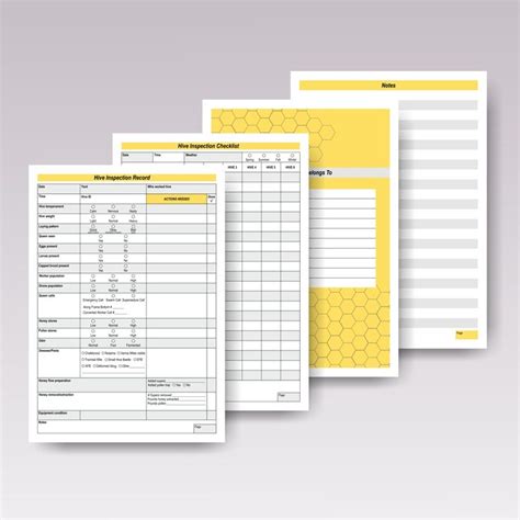 Printable Hive Inspection Sheet Pdf Beehive Inspection Sheet Inspire