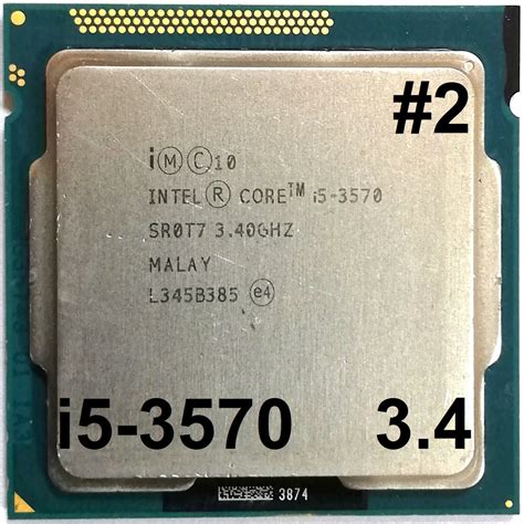 Процессор ЛОТ#2 Intel Core i5-3570 N0 SR0T7 3.4GHz 6M Cache Socket 1155 ...