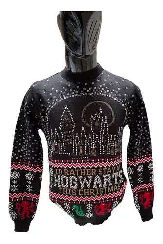 Sueter Navideño Harry Potter Ugly Sweater Hogwards Envío gratis