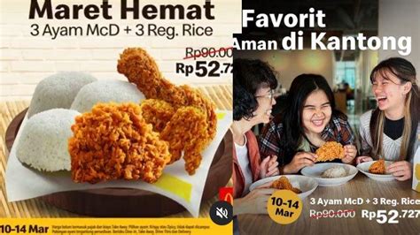 Promo Mcdonalds Hari Ini Maret Ada Paket Maret Hemat Nasi