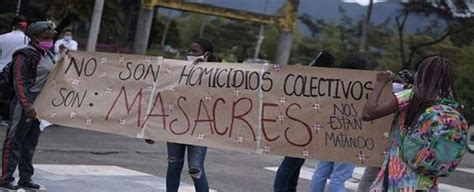 Registran tres líderes sociales asesinados en Colombia