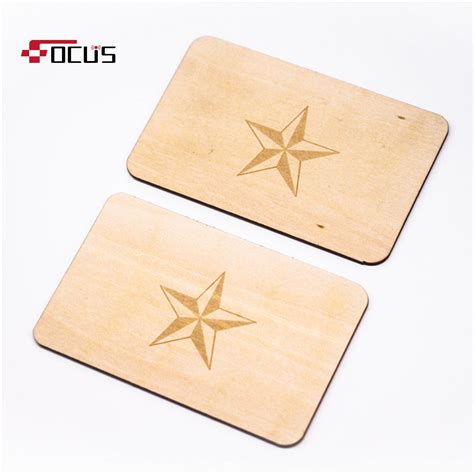 Iso A Protocol Contactless Rfid Card Smart Wood Card For Hotel